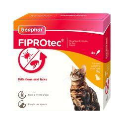 Beaphar FIPROtec Spot On Cat 4 pipette (4 Month) - North East Pet Shop Beaphar