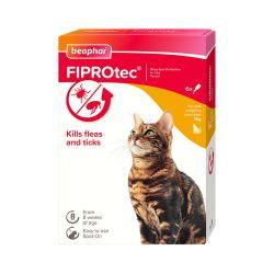 Beaphar FIPROtec Spot-On for Cats 6 pipette - North East Pet Shop Beaphar
