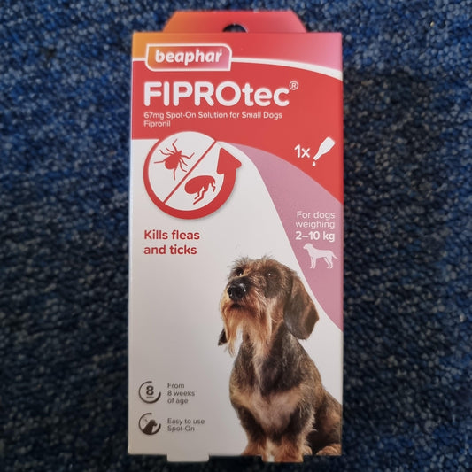 Beaphar FIPROtec Spot-On for Small Dogs 1 pipette - North East Pet Shop Beaphar