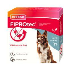 Beaphar FIPROtec Spot On Medium Dog 4 pipette - North East Pet Shop Beaphar