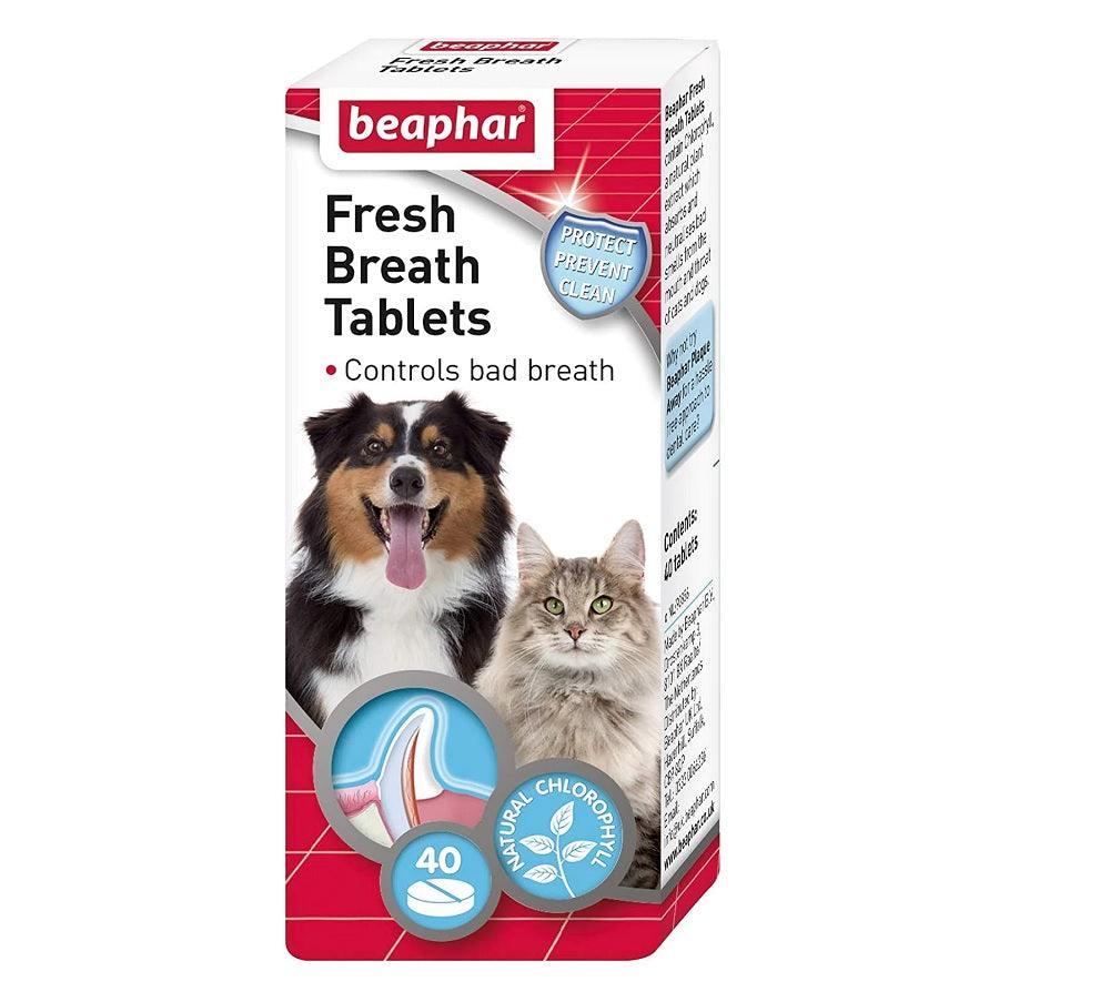 Beaphar Fresh Breath 40 Tablets x6 - North East Pet Shop Beaphar