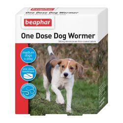Beaphar One Dose Wormer for Medium Dogs 2 tabs - North East Pet Shop Beaphar