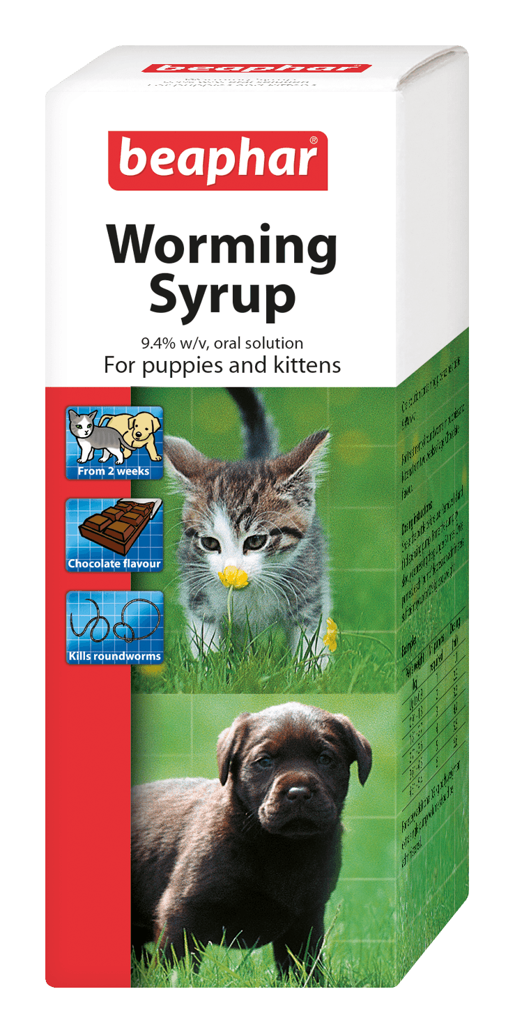 Beaphar Worming Syrup for Puppies & Kittens 45ml - North East Pet Shop Beaphar