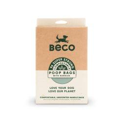 Beco Compostable Poop Bags with Handles Unscented, 96's - North East Pet Shop Beco