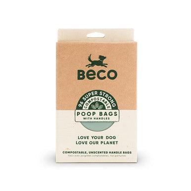 Beco Home Compostable Poop Bags with Handles x96 Pack - North East Pet Shop Beco