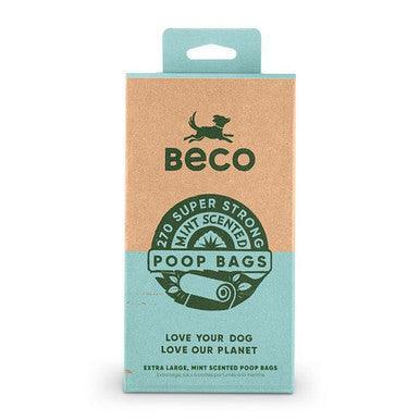 Beco Mint Scented Recycled Poop Bags x270 Pack - North East Pet Shop Beco