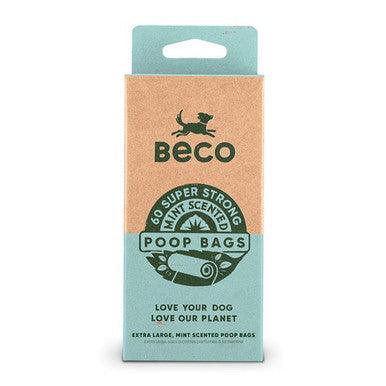 Beco Mint Scented Recycled Poop Bags x60 Pack - North East Pet Shop Beco
