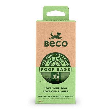 Beco Unscented Recycled Poop Bags x120 Pack - North East Pet Shop Beco