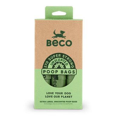 Beco Unscented Recycled Poop Bags x270 Pack - North East Pet Shop Beco