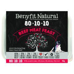 Benyfit Natural 80.10.10 Beef Meat Feast - North East Pet Shop Benyfit