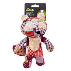 Bestpets Squeaky Patchwork Fox - North East Pet Shop Best Pets