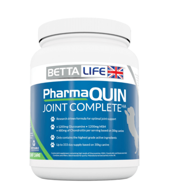 BETTAlife PharmaQuin Joint Complete HA Canine 1kg - North East Pet Shop BETTAlife
