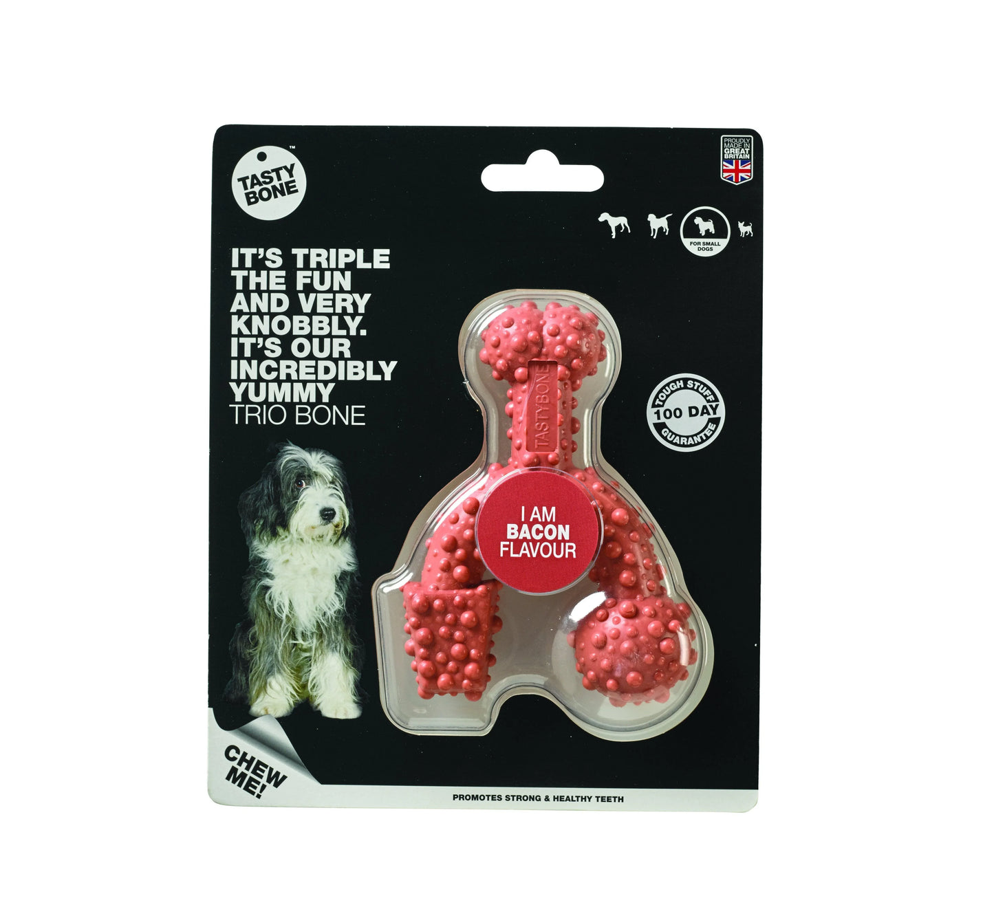 BFP Tasty Trio Bone Bacon Small Chew - North East Pet Shop BFP