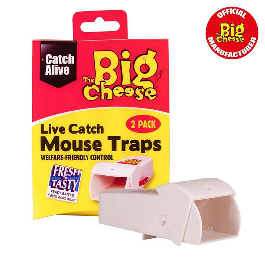Big Cheese Live Catch Mouse Traps Twinpack - North East Pet Shop Big Cheese