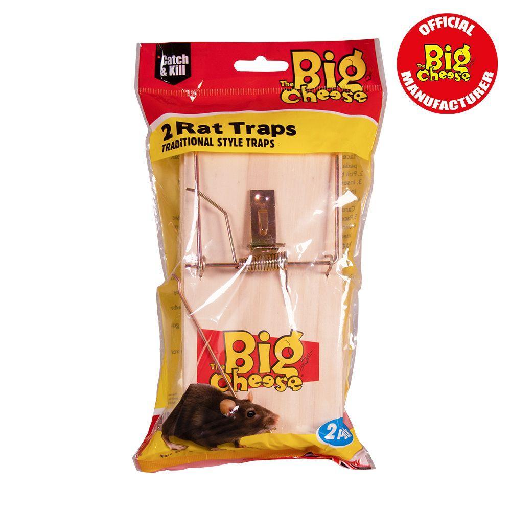 Big Cheese Wooden Rat Trap 2pack - North East Pet Shop Big Cheese