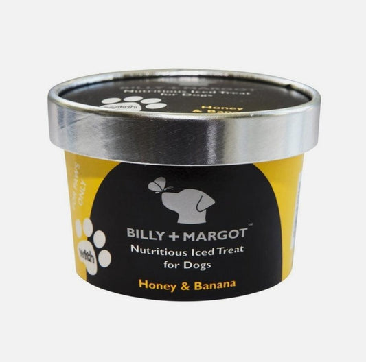Billy And Margot Honey & Banana Ice Treat (Yelllow) 160ml - North East Pet Shop Billy & Margot