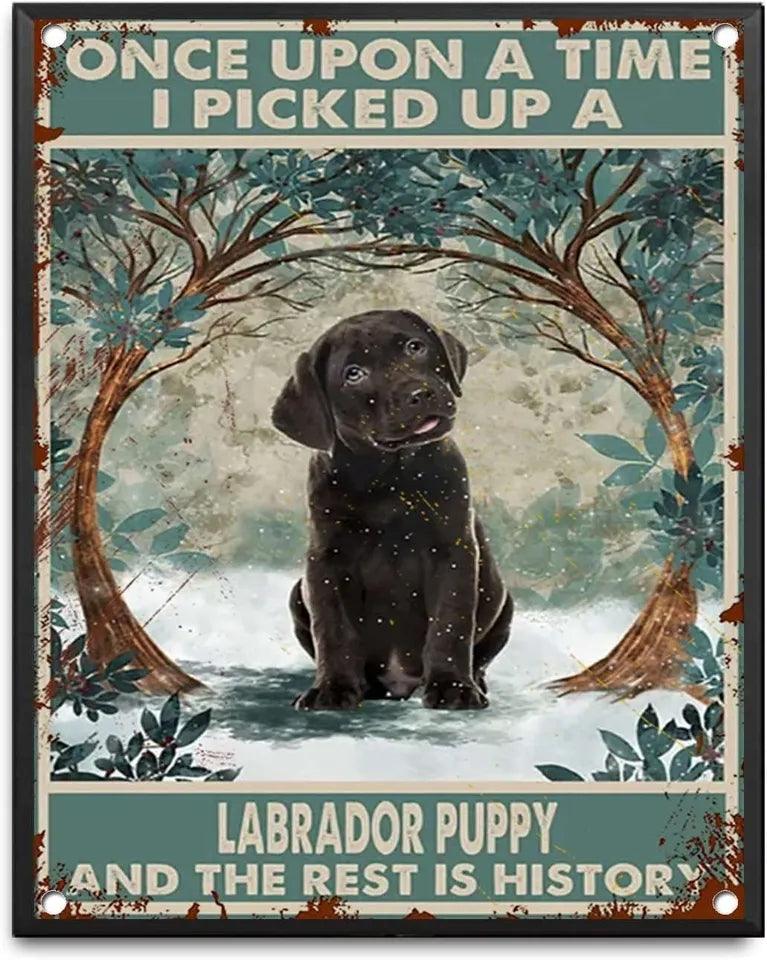 Black Labrador Tin Sign - North East Pet Shop North East Pet Shop