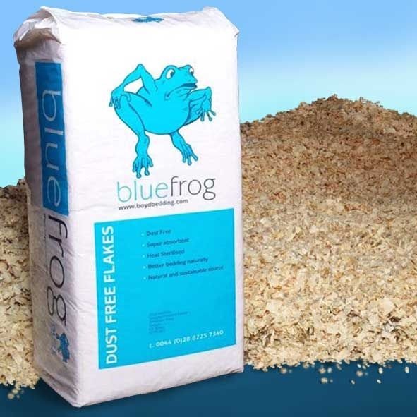 Blue Frog Wood Shavings 18kg - North East Pet Shop Blue Frog