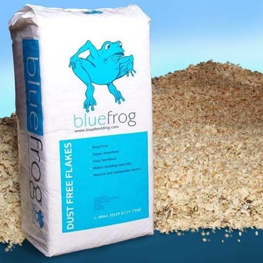 Blue Frog Wood Shavings 18kg - North East Pet Shop Blue Frog