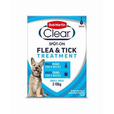 BM Clear Flea Clear Spot On for Small Dogs (1 Pipette) - North East Pet Shop Bob Martin