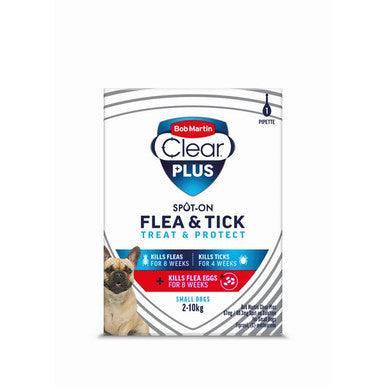 BM Clear PLUS 67mg / 60.3mg Spot On Solution for Small Dogs 1T - North East Pet Shop Bob Martin