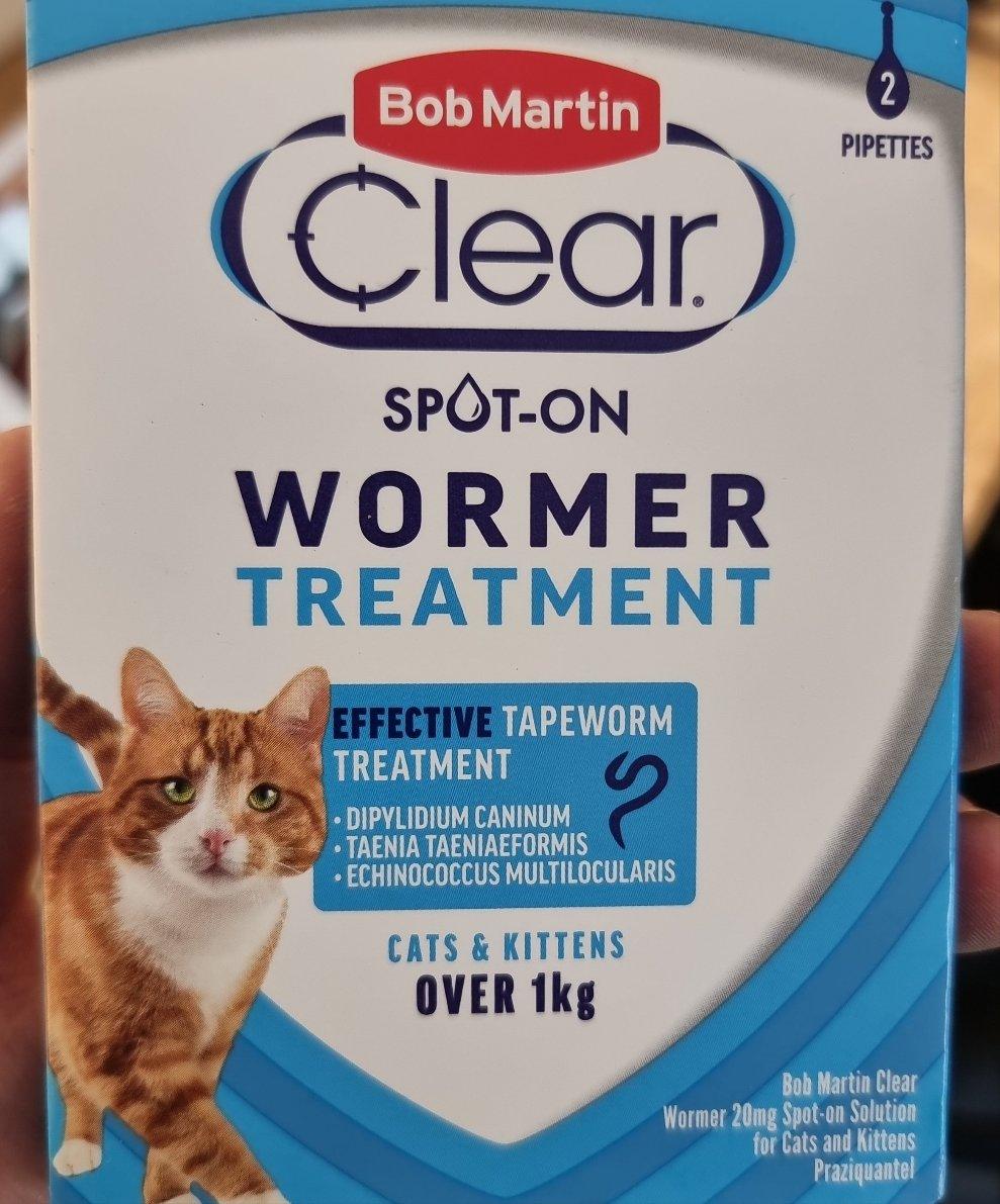 Bob Martin Clear Spot On Wormer - Cats & Kittens, 2tube - North East Pet Shop Bob Martin