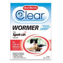 Bob Martin Clear Spot On Wormer - Cats & Kittens, 4tube - North East Pet Shop Bob Martin