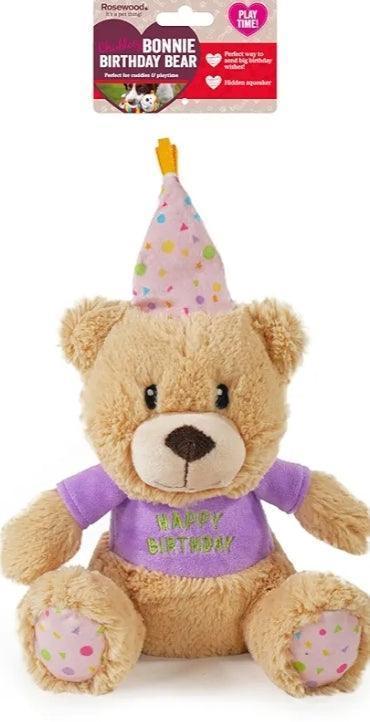 Bonnie Birthday Bear - North East Pet Shop Rosewood