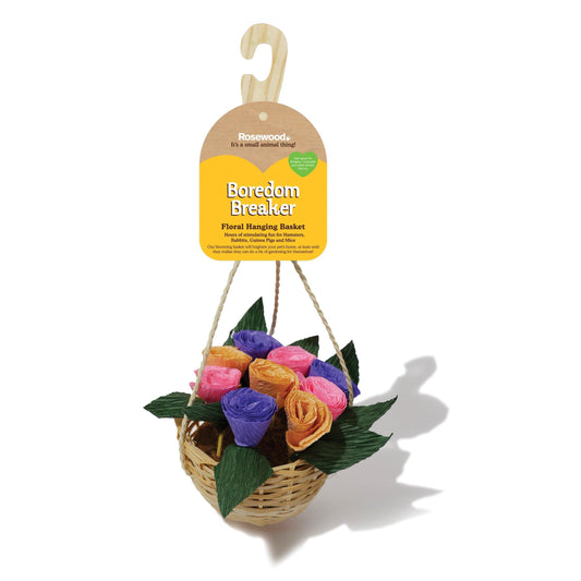 Boredom Breaker Floral Hanging Basket x6 - North East Pet Shop Rosewood