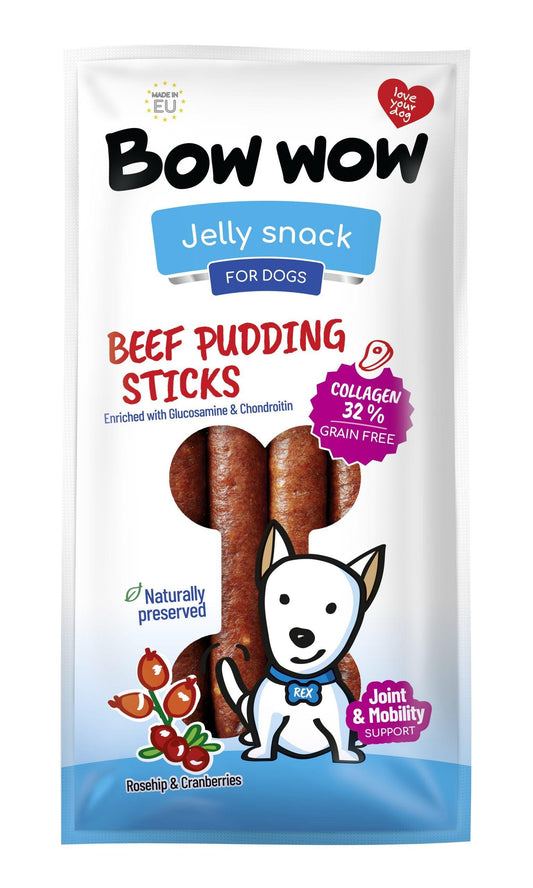 Bow Wow Pudding Sticks Beef - North East Pet Shop Bow Wow