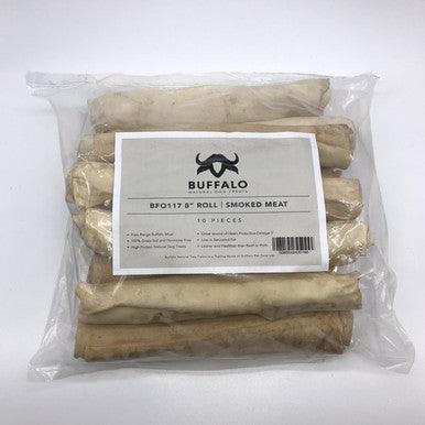Buffalo 8Inch Roll Smoked Meat - North East Pet Shop Buffalo