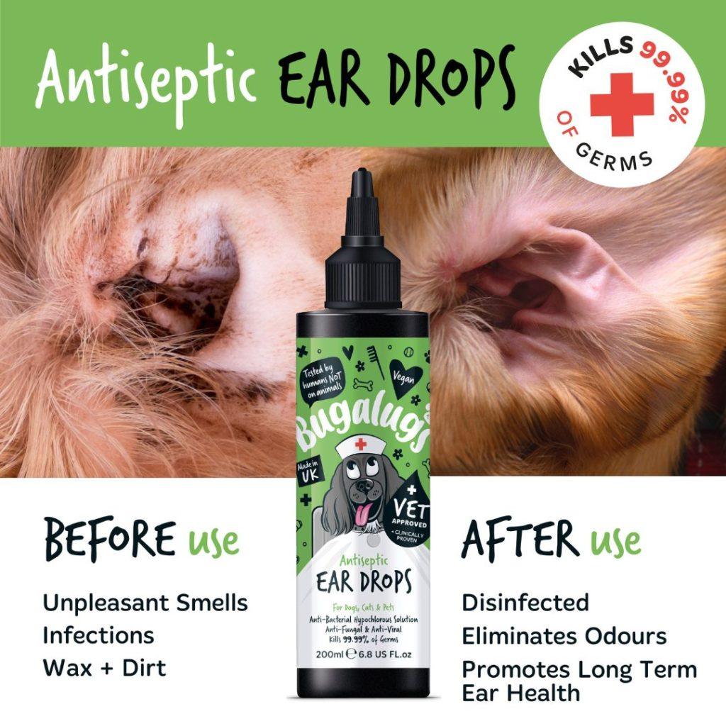 Bugalugs Antiseptic Ear Drops - North East Pet Shop Bugalugs