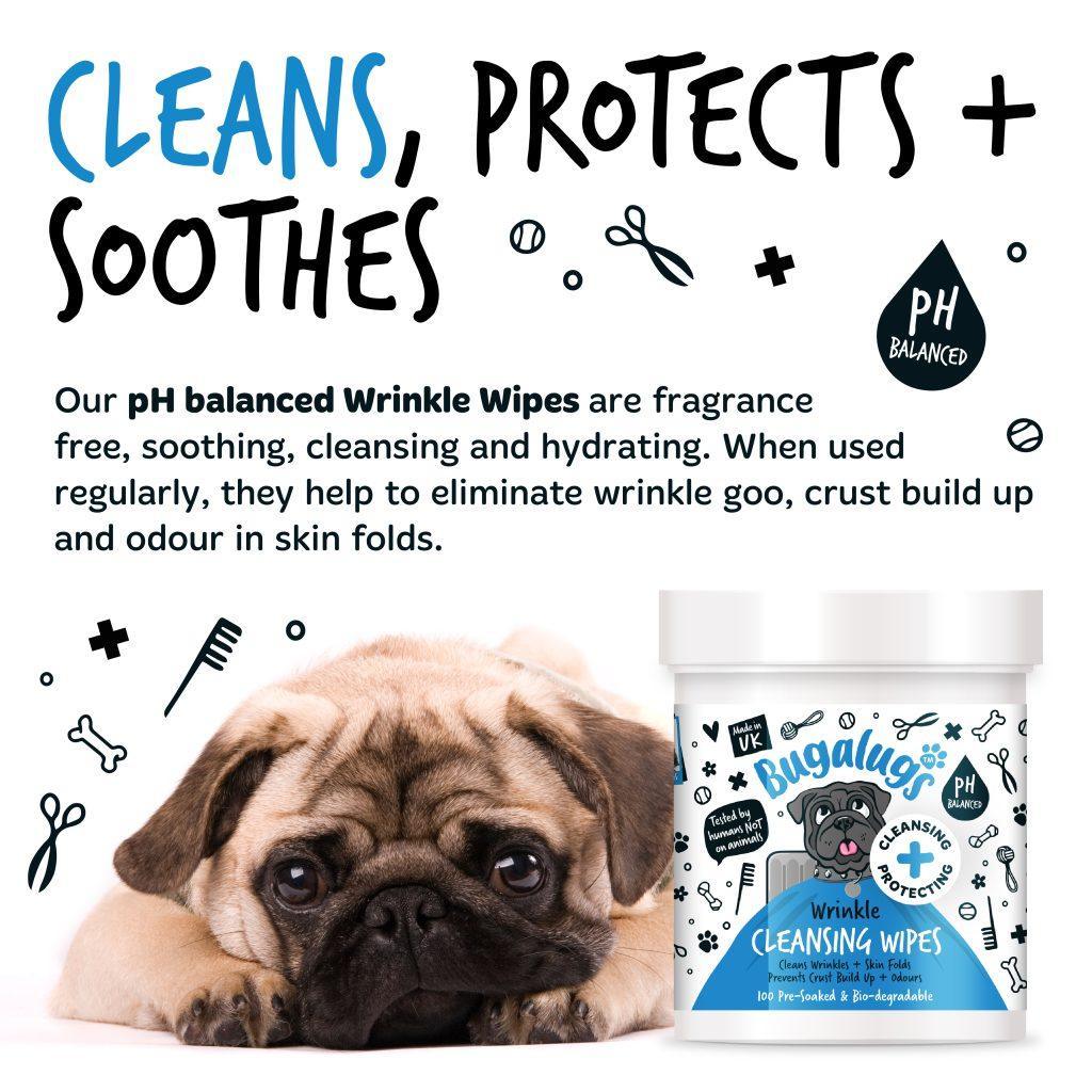 Bugalugs Wrinkle Wipe Pads - North East Pet Shop Bugalugs