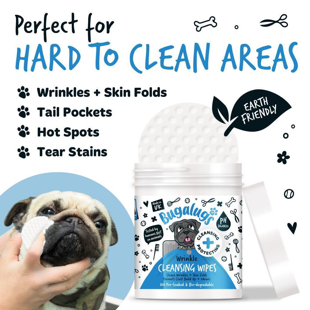 Bugalugs Wrinkle Wipe Pads - North East Pet Shop Bugalugs