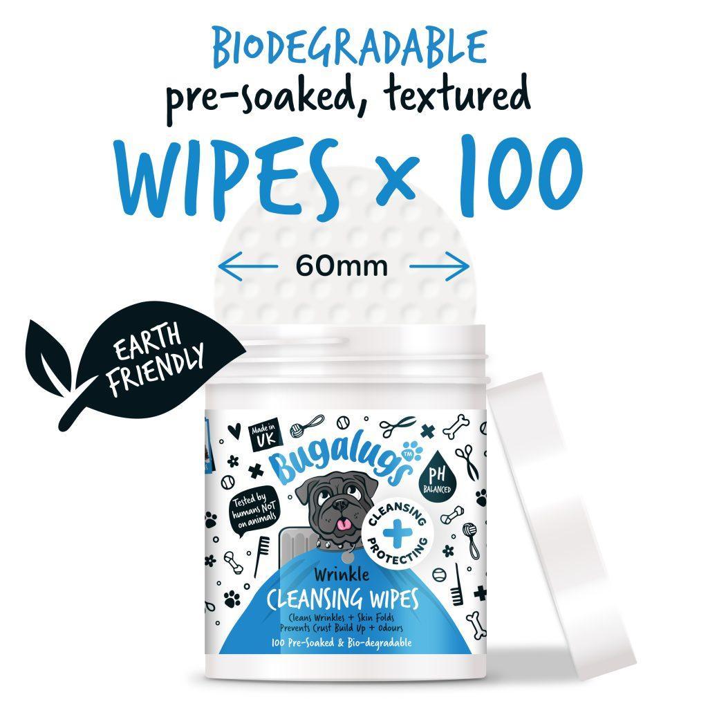 Bugalugs Wrinkle Wipe Pads - North East Pet Shop Bugalugs