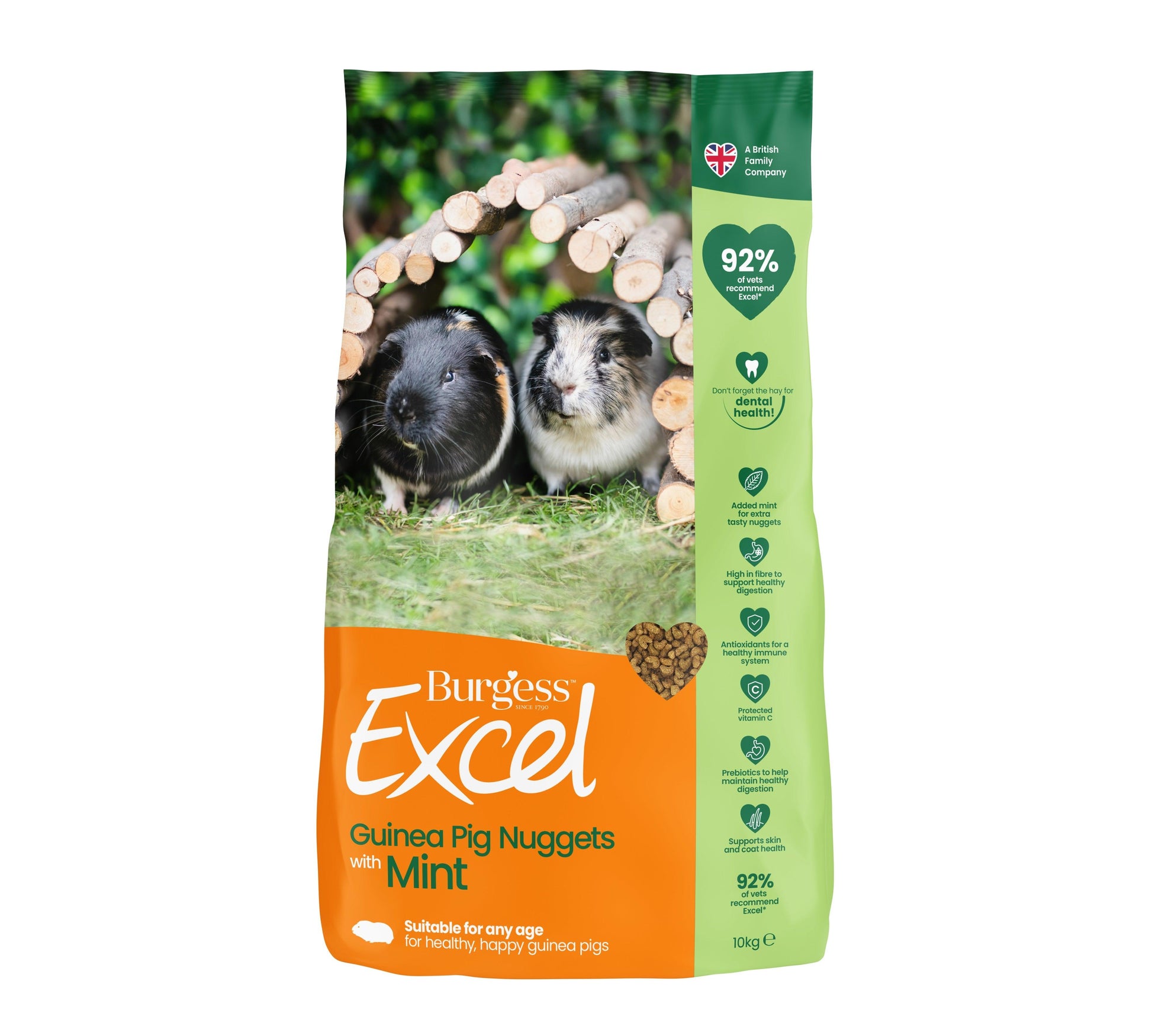 Burgess Excel Guinea Pig Mint Nuggets - North East Pet Shop Burgess