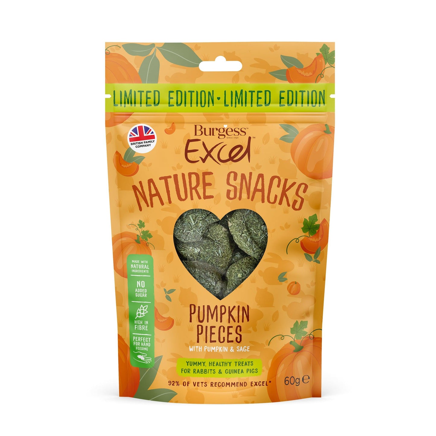 Burgess Excel Nat Snack Seasonal 12x60g - North East Pet Shop Burgess