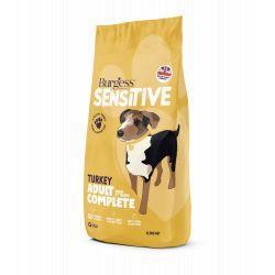 Burgess Sensitive Adult Dog Turkey & Rice 12.5kg - North East Pet Shop Burgess
