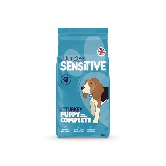 Burgess Sensitive Puppy Turkey 2kg - North East Pet Shop Burgess