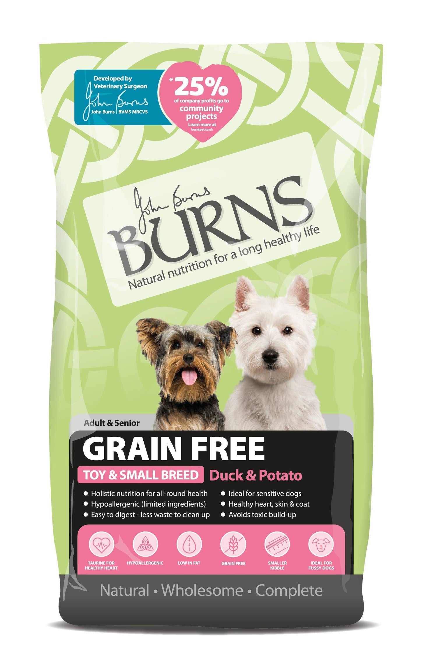 Burns Adult Grain Free Small Duck - North East Pet Shop Burns