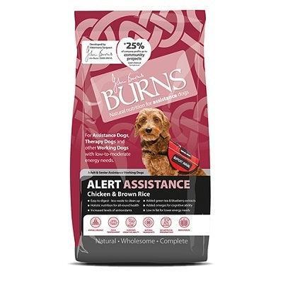 Burns Alert Assistance Chicken & Brown Rice 12kg VAT FREE - North East Pet Shop Burns