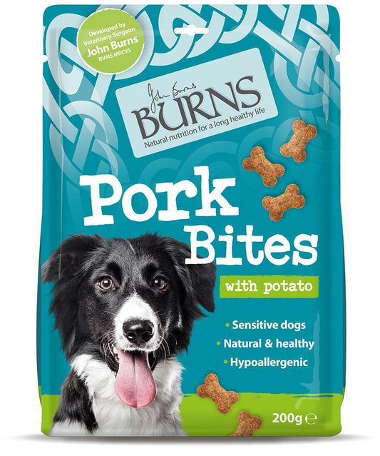 Burns Pork Bites 200g - North East Pet Shop Burns
