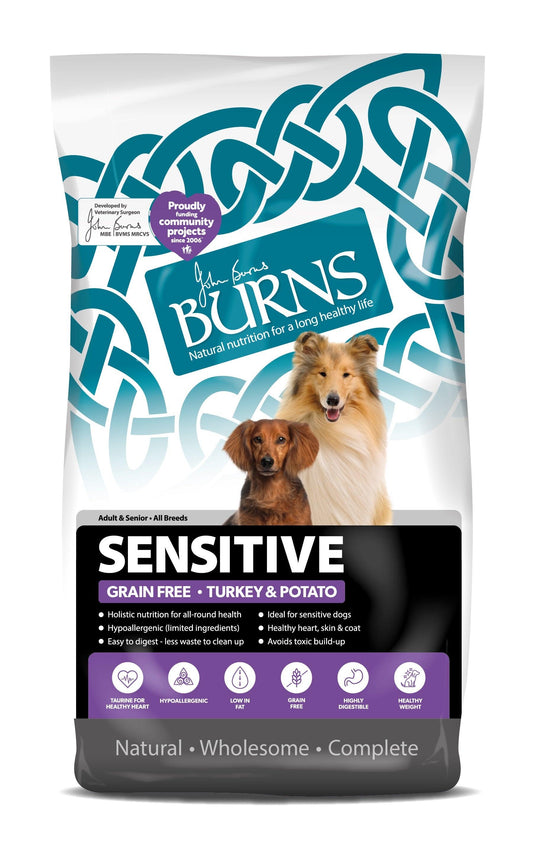 Burns Sensitive Grain Free with Turkey - North East Pet Shop Burns