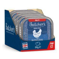 Butcher's Chicken & Liver Tray 150g x 12 - North East Pet Shop Butchers