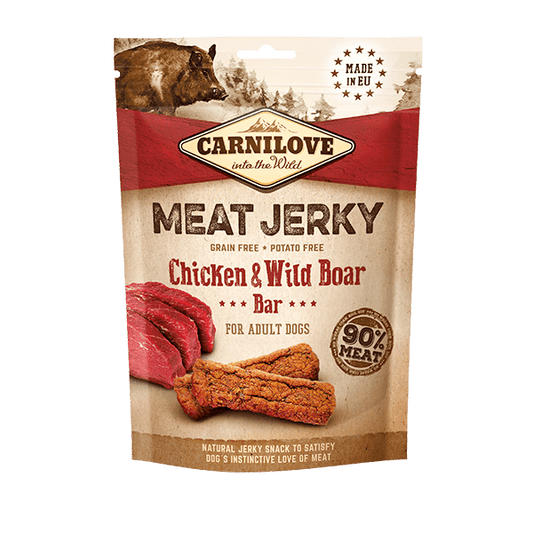 Carnilove Chicken & Wild Boar Bar Meat Jerky Dog Treat - North East Pet Shop Carnilove