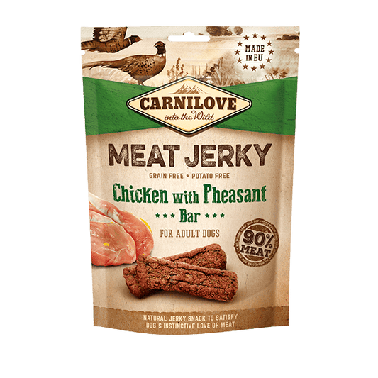 Carnilove Chicken with Pheasant Bar Meat Jerky Dog Treats - North East Pet Shop Carnilove