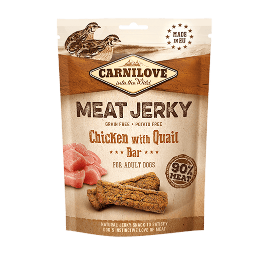 Carnilove Chicken with Quail Bar Meat Jerky Dog Treats - North East Pet Shop Carnilove