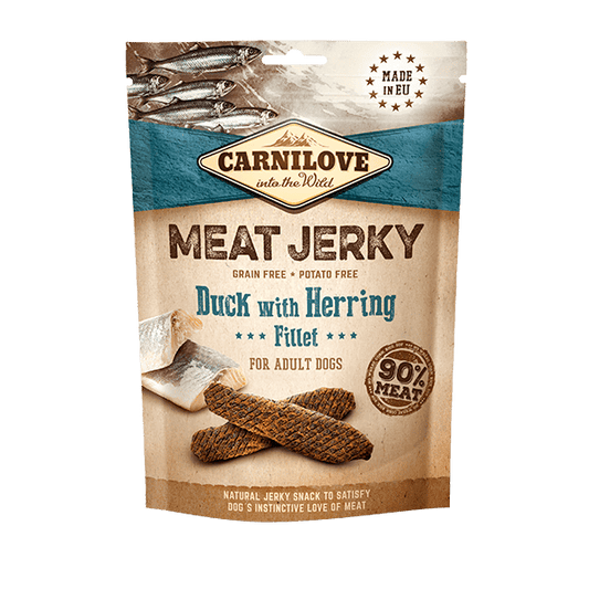 Carnilove Duck with Herring Fillet Meat Jerky Dog Treats - North East Pet Shop Carnilove