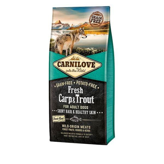 Carnilove Fresh Carp & Trout Dry Dog Food - North East Pet Shop Carnilove