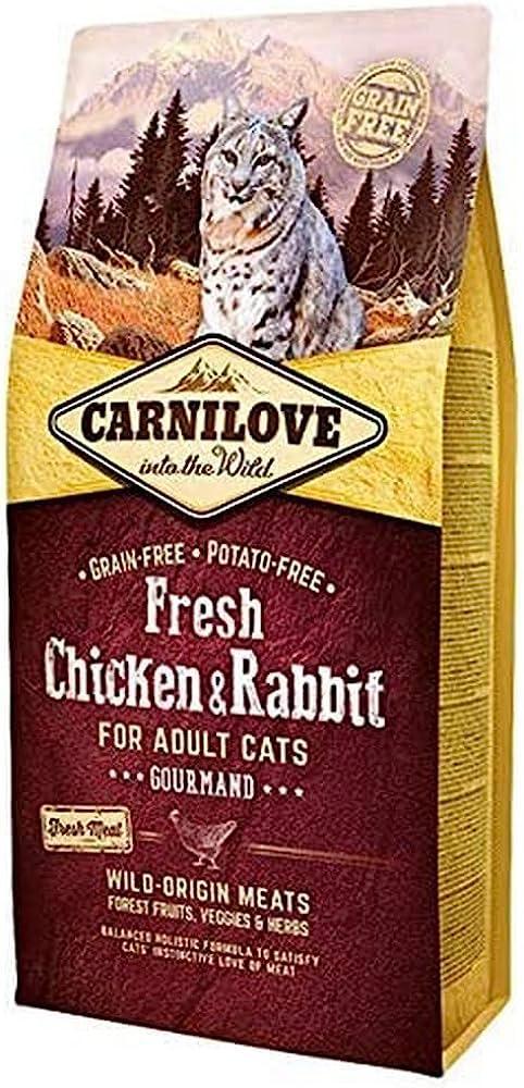 Carnilove Fresh Chicken & Rabbit Dry Cat Food - North East Pet Shop Carnilove